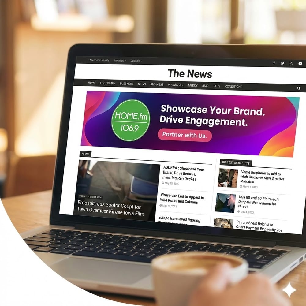 Digital display advertising on a tablet